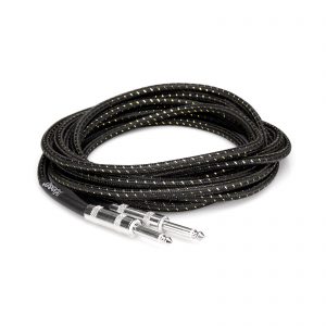 Hosa 3GT-18C4, Cloth Guitar Cable, Jack Straight to Same, 18 ft - Image 2